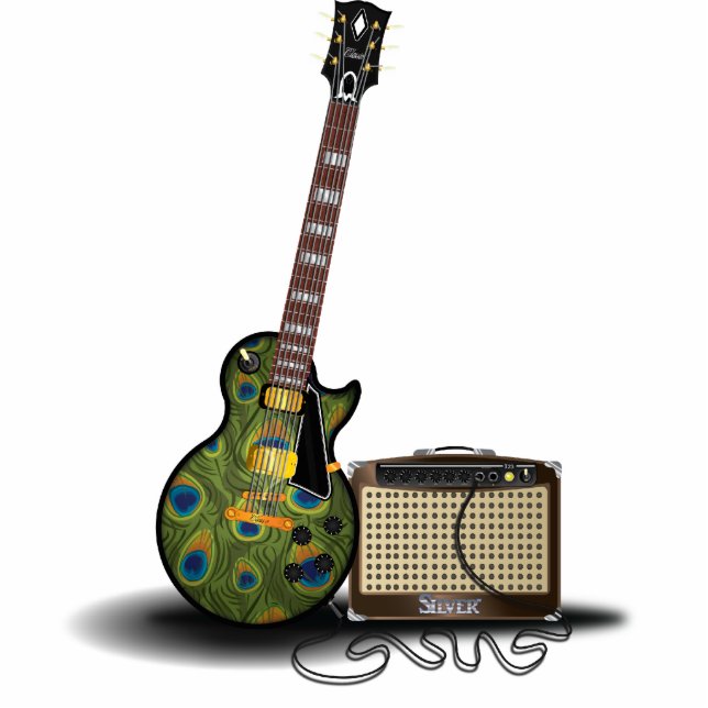 Magnet Photo Sculpture Électrique n'Amp Hippy Classic (Devant)