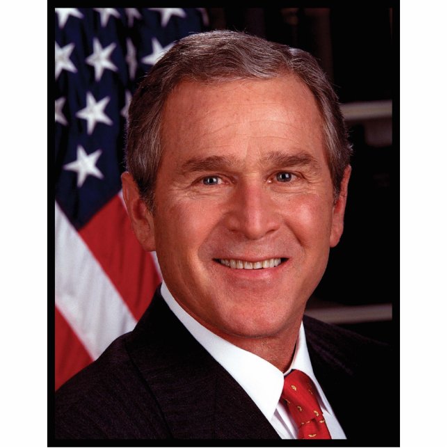 Magnet Photo Sculpture George Bush 43ème photo du président américain (Devant)