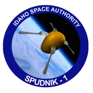 Magnet Photo Sculpture Idaho Spudnik Satellite Mission Patch