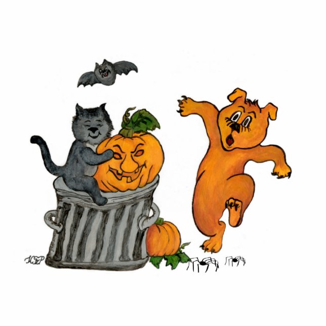 Magnet Photo Sculpture Joyeux Halloween ! 5 - Aimant (Devant)