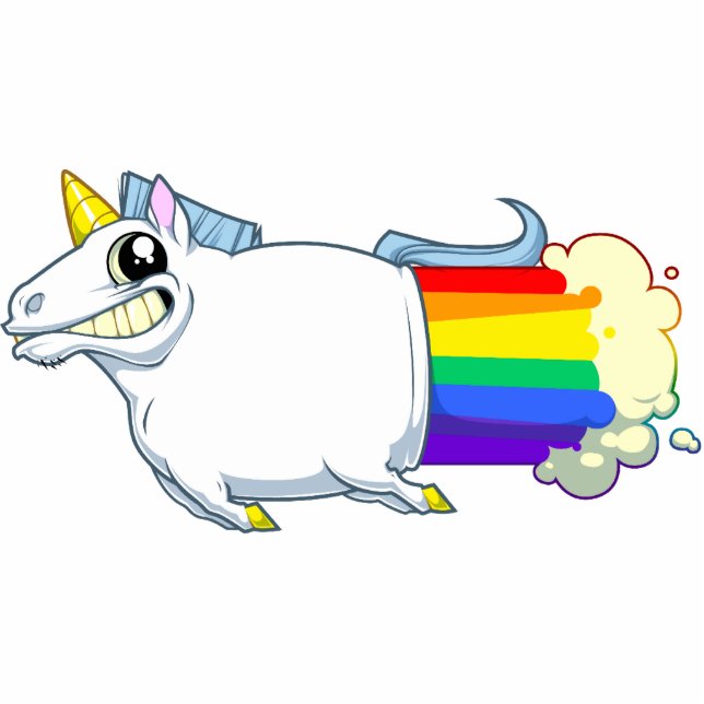 Magnet Photo Sculpture La licorne pète aimant (Devant)