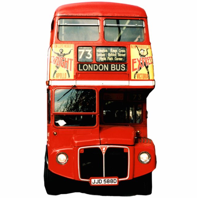 Magnet Photo Sculpture Magnet de sculptures de bus de Londres (Devant)