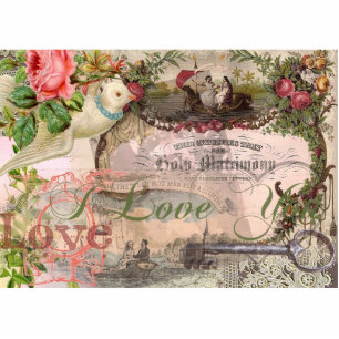 Magnet Photo Sculpture Mariage élégant Mariage Vintage Antique Vintage