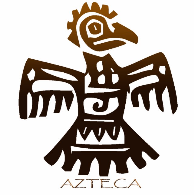 Magnet Photo Sculpture MAYAN AZTEC Histoire mexicaine OISEAU Sculpté Cade (Devant)