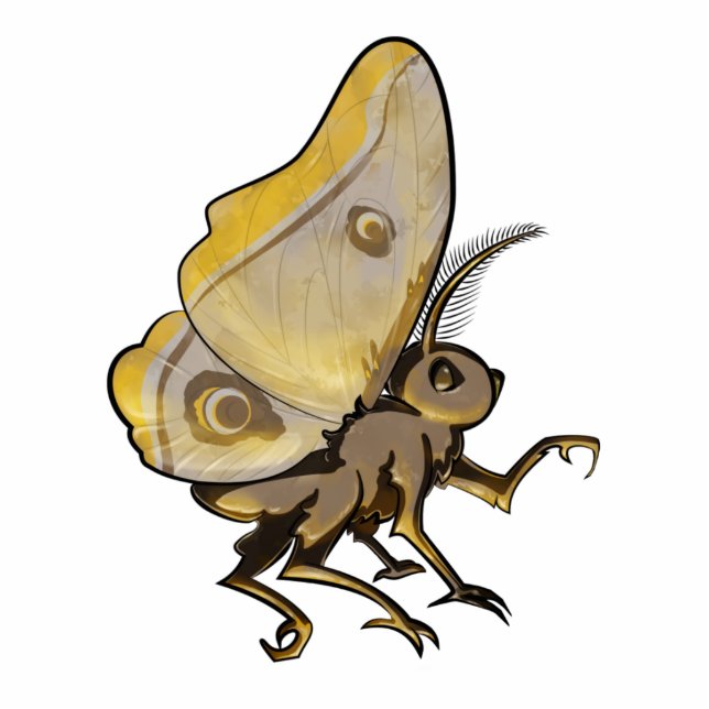 Magnet Photo Sculpture Moth (Devant)