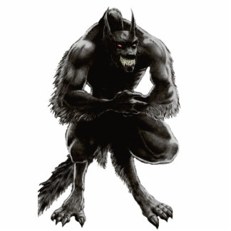 Magnet Photo Sculpture Sculpture en photo de loup-garou