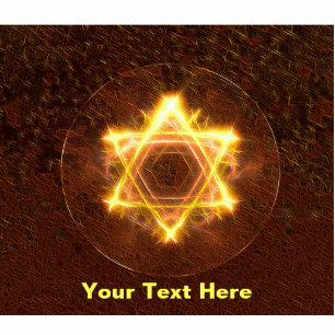 Magnet Photo Sculpture Starfire Fractal Magen David