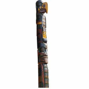 Magnet Photo Sculpture Totem autochtone haïda Pole sculpté Cadeau