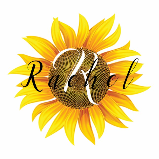 Magnet Photo Sculpture Tournesol personnalisé (Devant)
