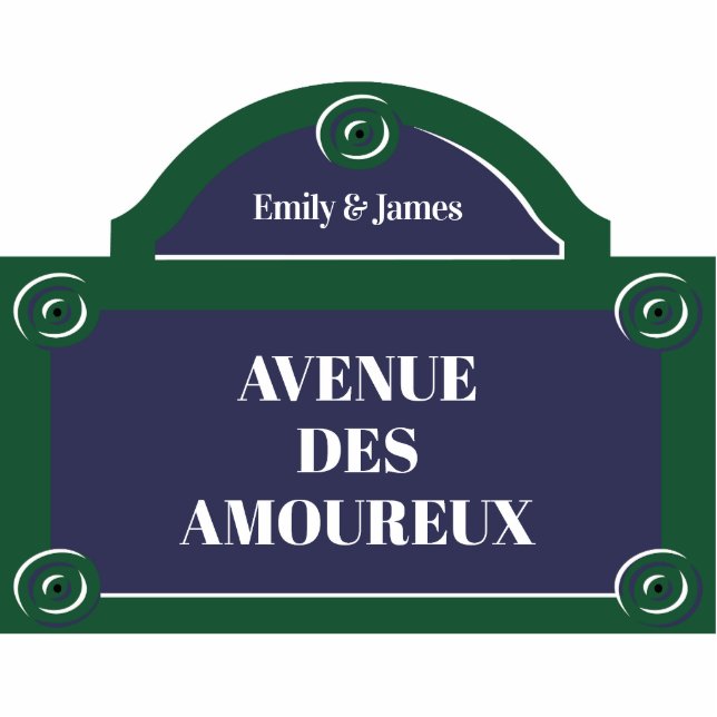 Magnet Photo Sculpture Voyage d'amoureux Lane Romantique Couple Paris (Devant)
