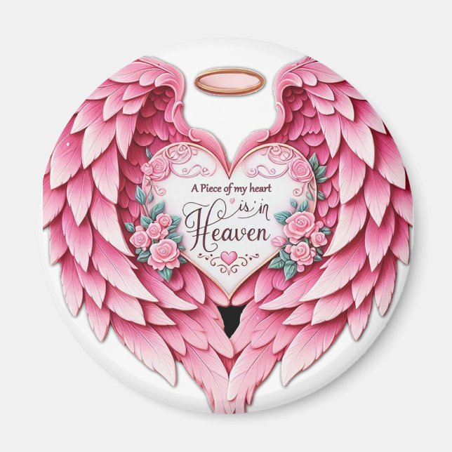 Magnet Pillow Memorial Heaven Mother (Vorne)