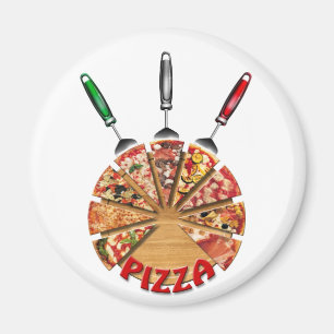 Magnet Pizza auf der Schneideplatte