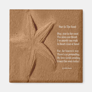 Magnet Poem Star Dans Le Sable Ladee Basset