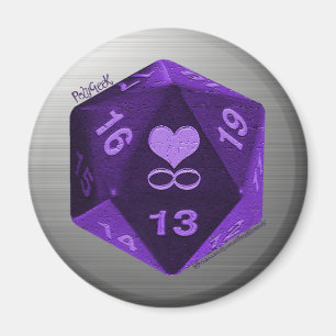 Magnet PolyGeek - Violet