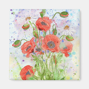 Magnet 'Poppy Crowd'