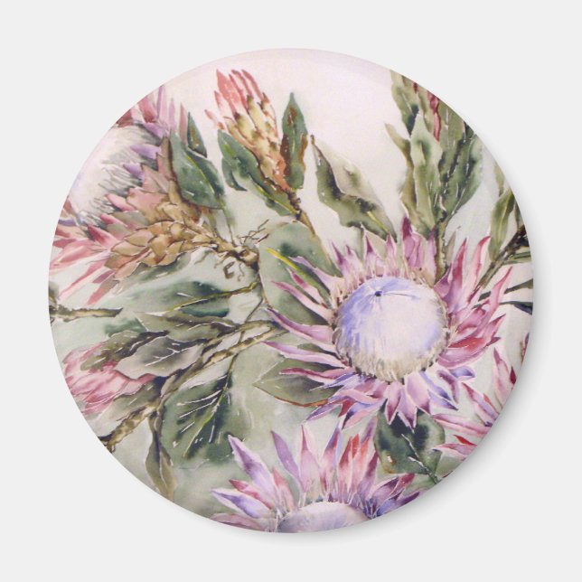 Magnet Protea rond (Devant)