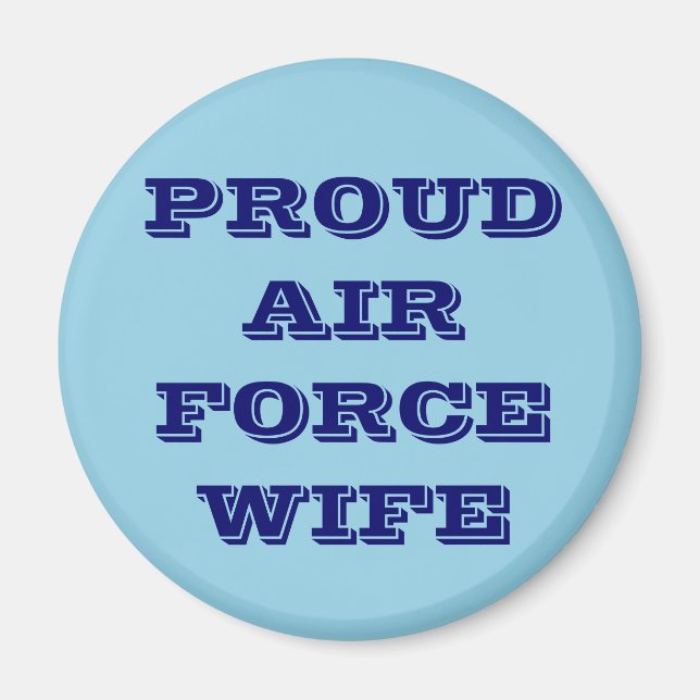 Magnet Proud Air Force Ehefrau (Vorne)