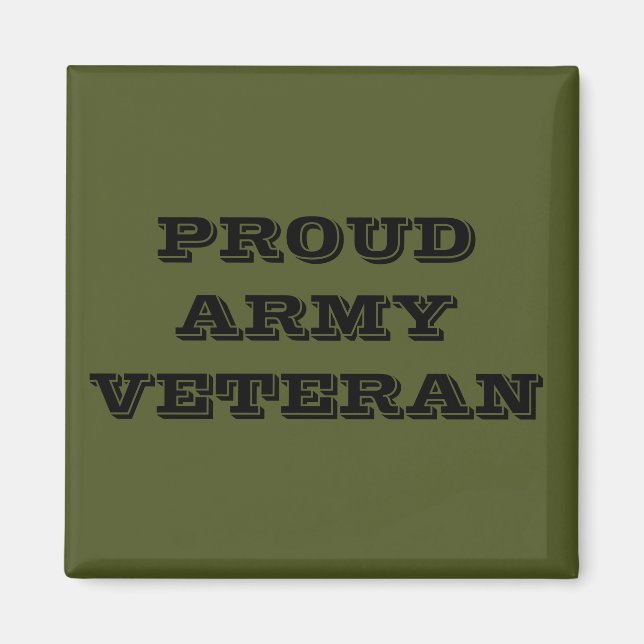 Magnet Proud Army Veteran (Vorne)