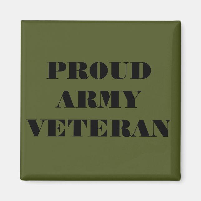 Magnet Proud Army Veteran (Vorne)