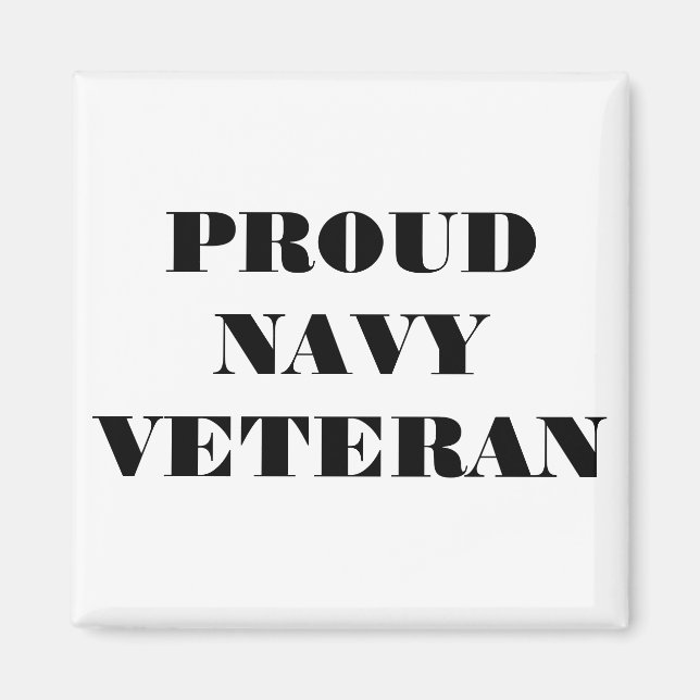 Magnet Proud Navy Veteran (Vorne)