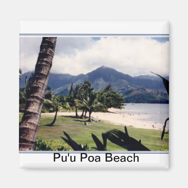 Magnet-Pu'u Poa Beach Magnet (Vorne)