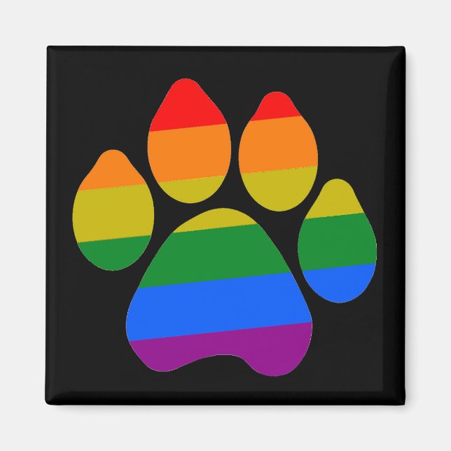 Magnet Rainbpw Paws (Vorne)
