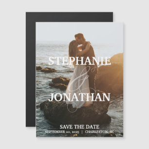 Magnet Réservez la date avec les noms en vedette