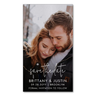 Magnet Réservez la date photo budgétaire