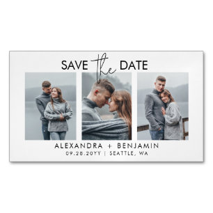 Magnet Réservez la date photo budgétaire