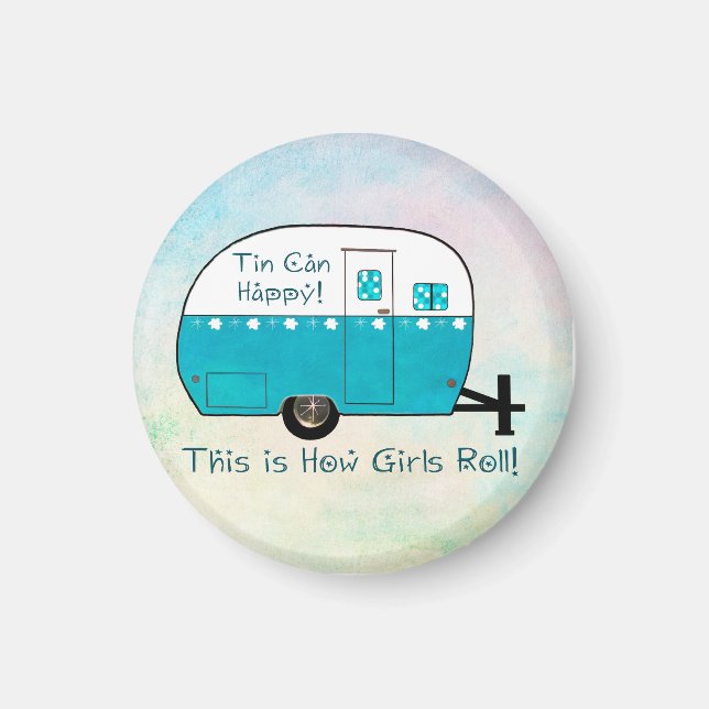 MAGNET | Retro Camper (Vorne)