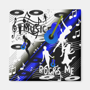 Magnet Retro Rock 'N' Roll Musik rockt mich
