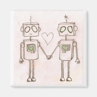 Magnet "Roboter in Liebe"
