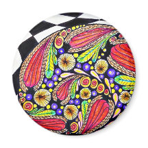 Magnet rond avec art original