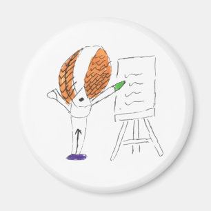 Magnet rond de l'enseignant