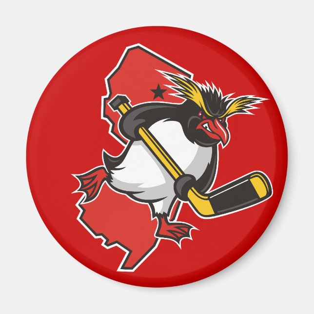 Magnet rond Jersey Penguins (Devant)
