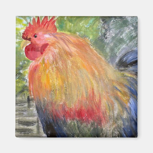 Magnet - Rooster/Hühnerart (Vorne)