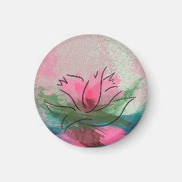 Magnet, rosa Blume Magnet