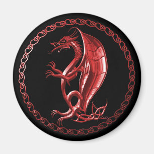 Magnet rouge céleste de dragon