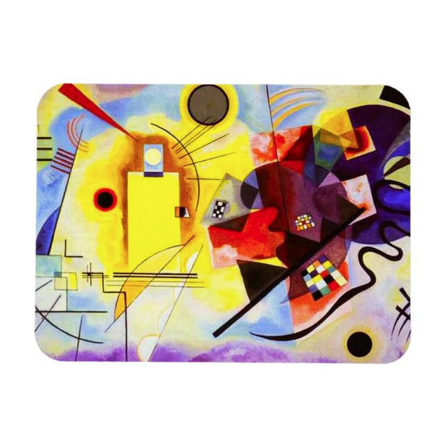Magnet rouge jaune Kandinsky (Horizontal)