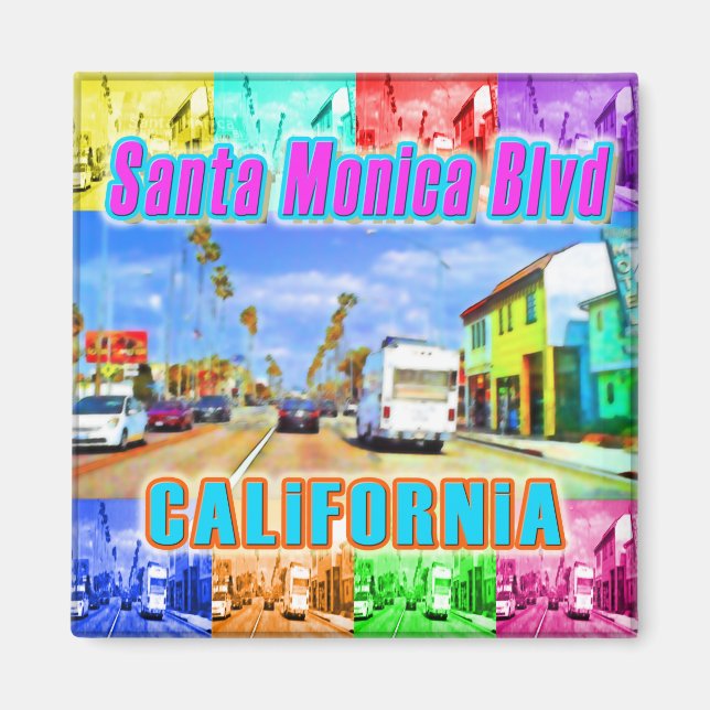 Magnet "Santa Monica Blvd 3" (Vorne)
