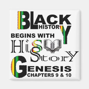 Magnet-Schwarze Geschichte fängt mit HiSStory© a Magnet