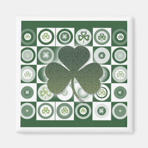 Magnet shamrock irlandais
