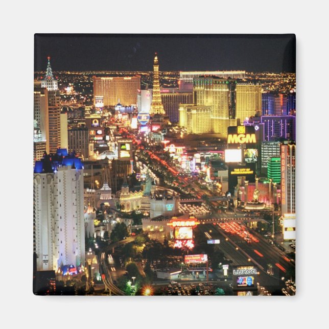 Magnet Skyline de nuit Las Vegas (Devant)