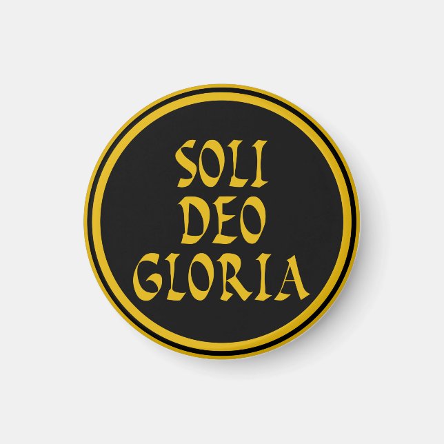 Magnet Soli Deo Gloria (Devant)