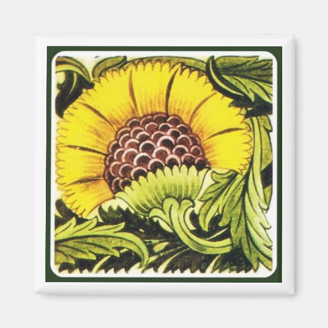Magnet "Sonnenblumenüberraschung" (Vorne)
