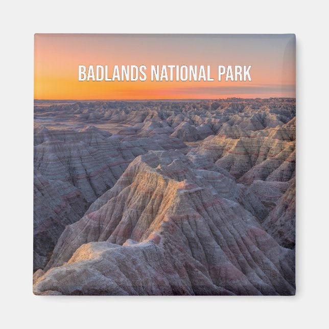 Magnet souvenir du parc national Badlands (Devant)