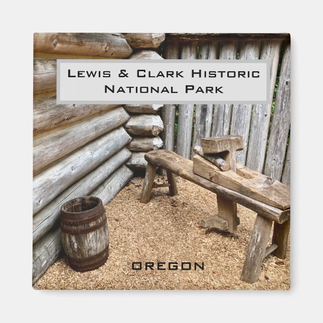 Magnet souvenir : Lewis & Clark Nat'l Historic Par (Devant)