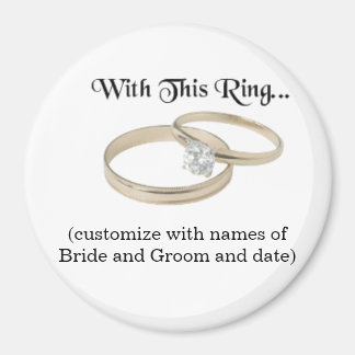 Magnet souvenir mariage