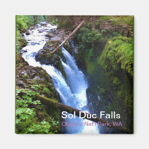 Magnet souvenir : Sol Duc Falls, Olympic Nat'l Par