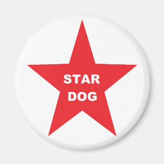 Magnet Star Dog auf Red Star
